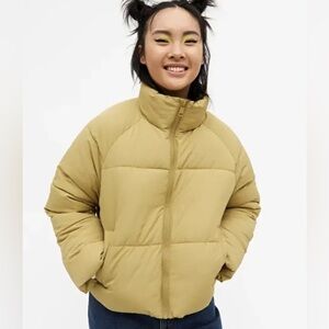 Women's Green Puffer Jacket